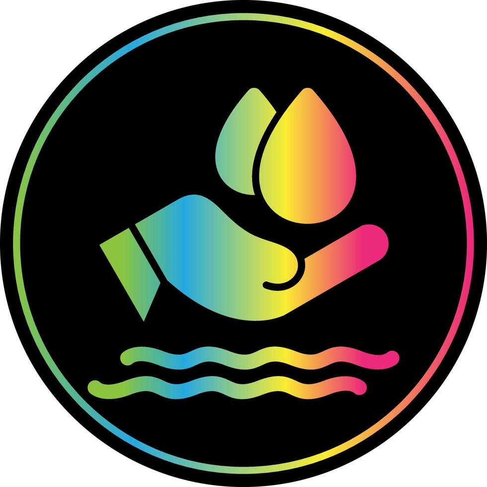 Save Water Flat Icon vector