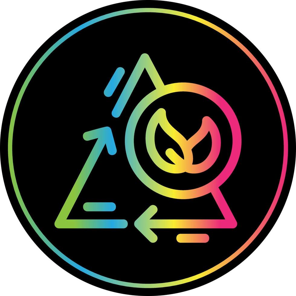 Zero Emission Flat Icon vector