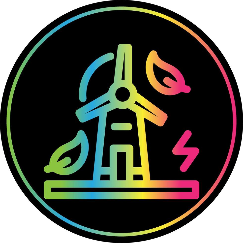 Windmill Flat Icon vector