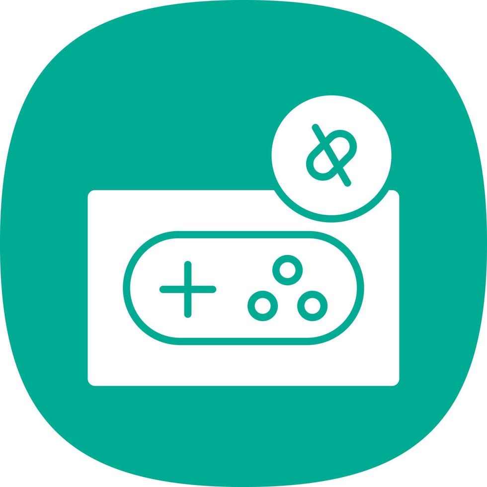 Game Disconnect Line Vector Icon Design