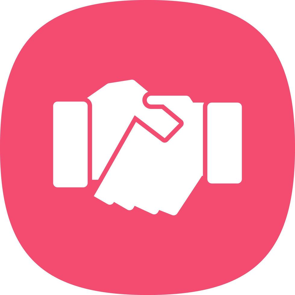 Game Handshake Line Vector Icon Design