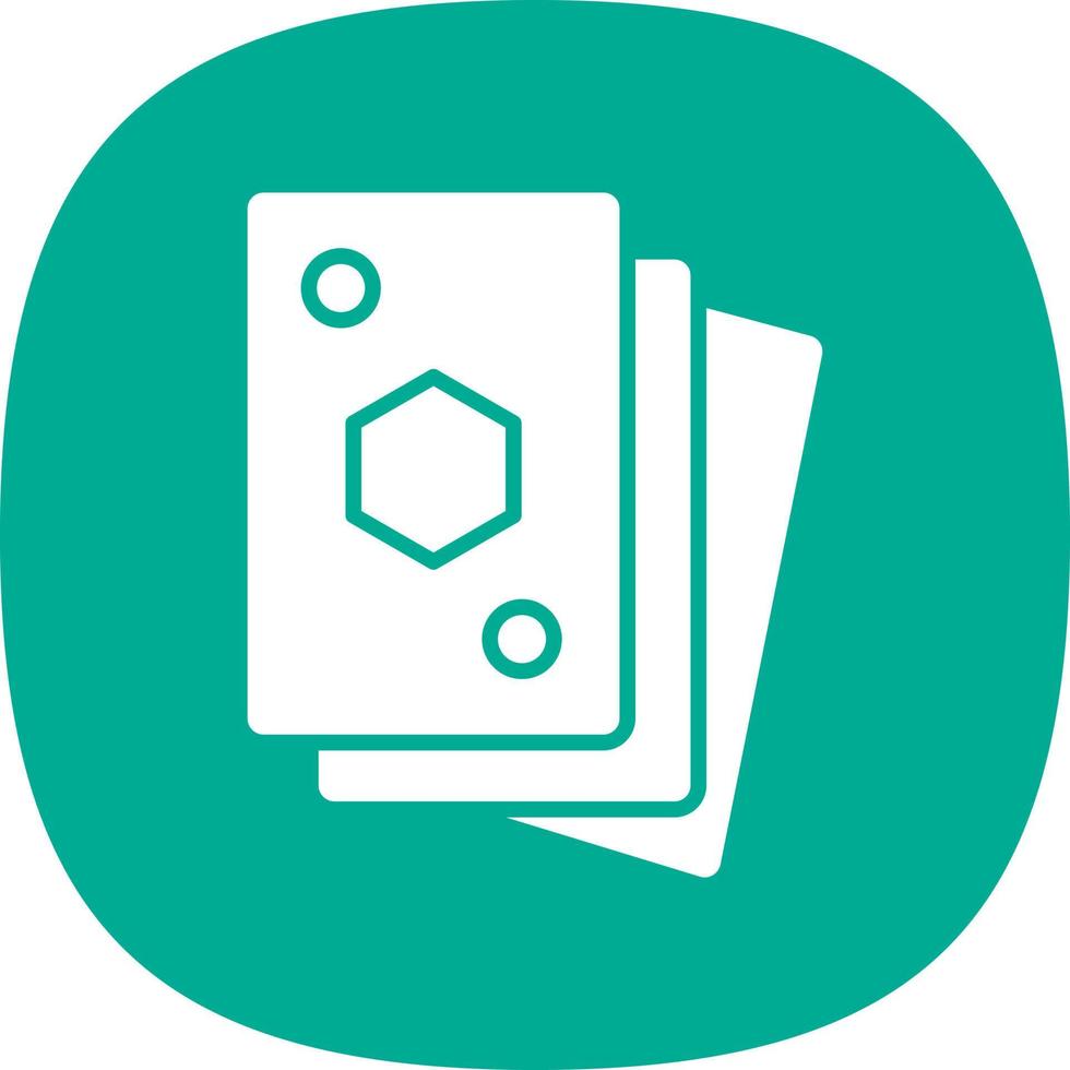 Playing Cards Line Vector Icon Design