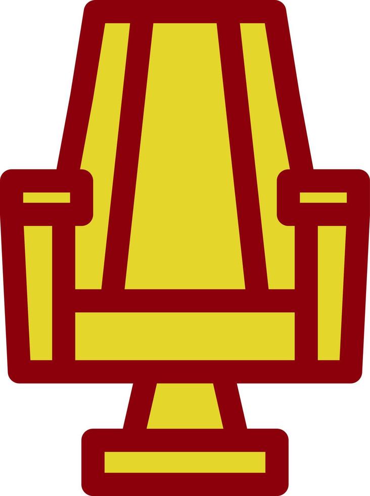 Gaming Chair Line Vector Icon Design