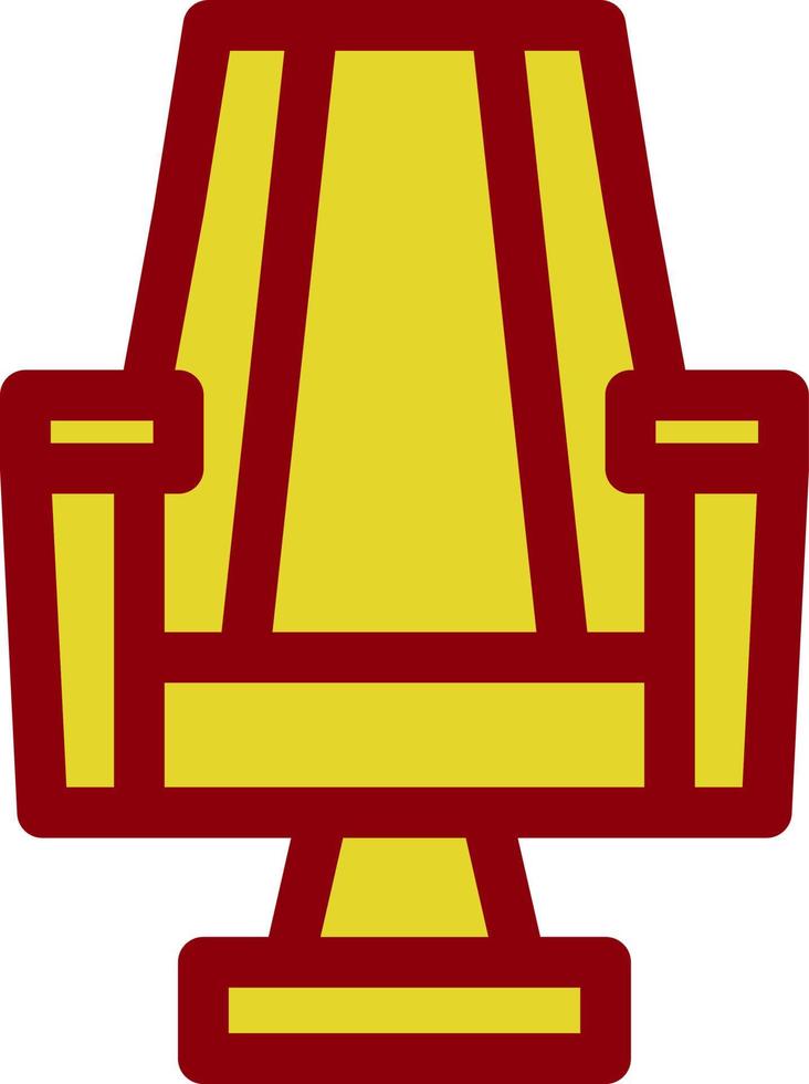 Gaming Chair Line Vector Icon Design