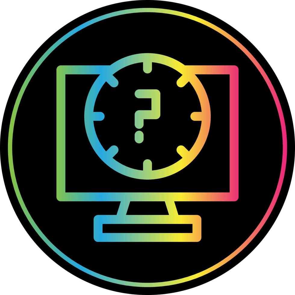 Lag Line Vector Icon Design