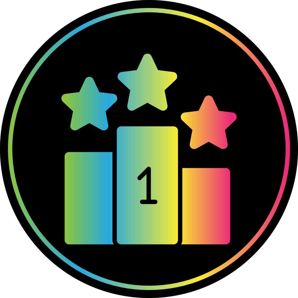 Rank Line Vector Icon Design