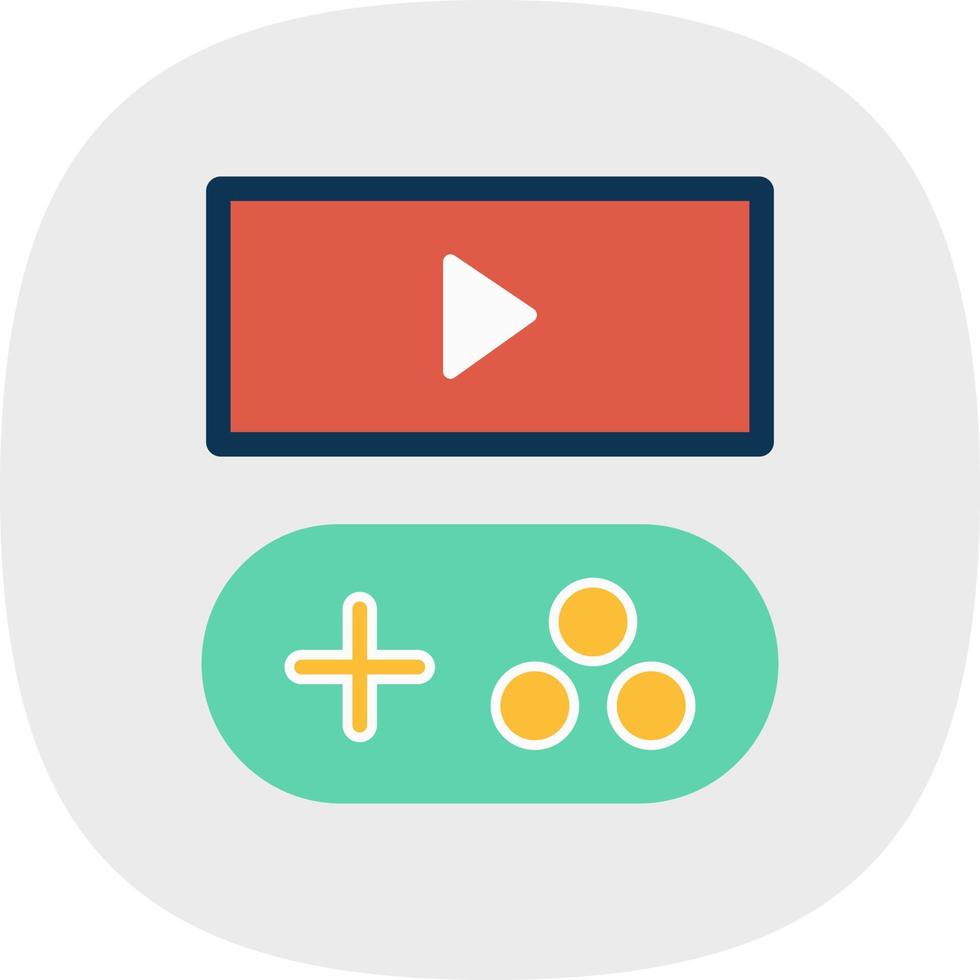 Game Streaming Line Vector Icon Design