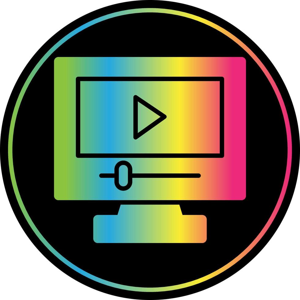 Game Video Line Vector Icon Design
