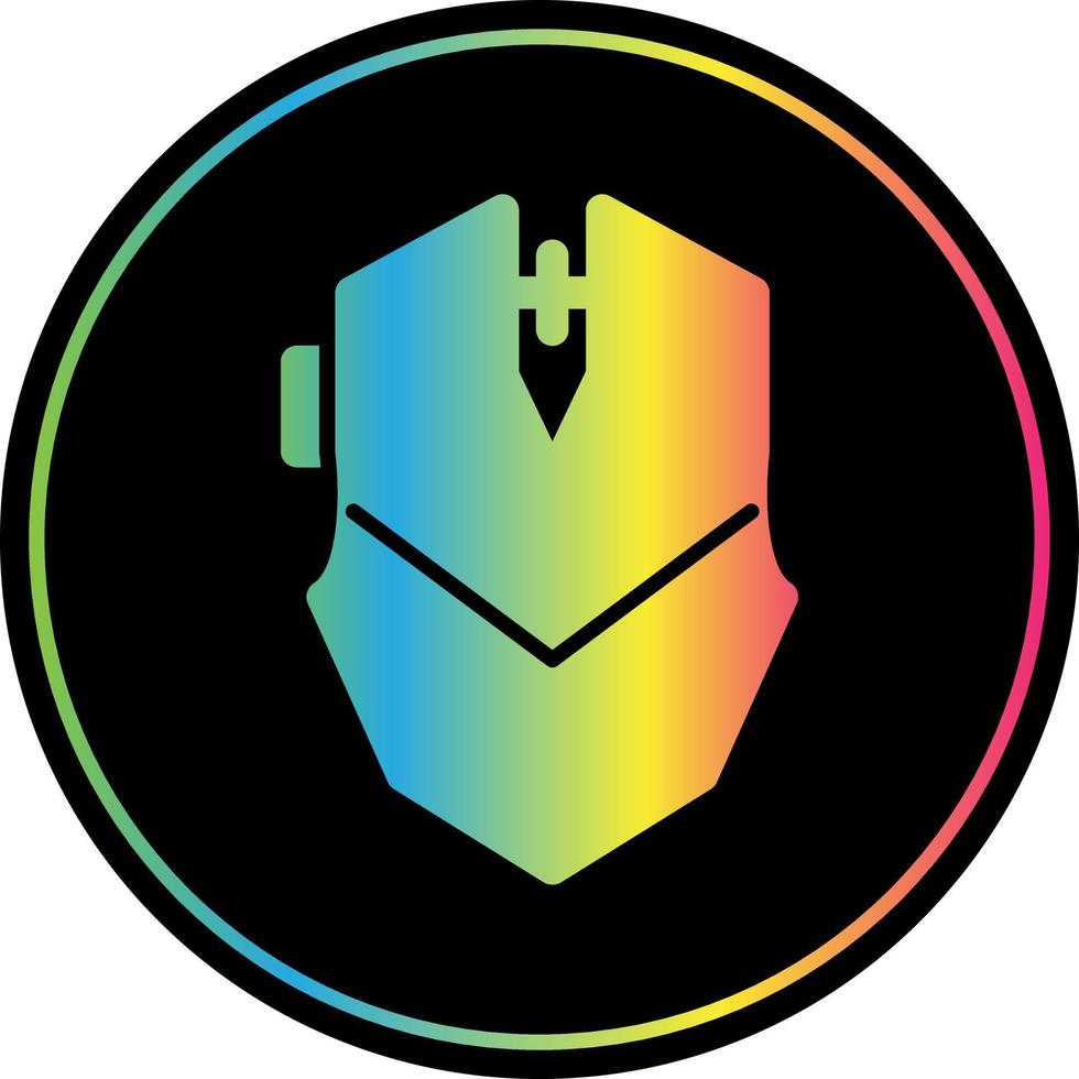 Gaming Mouse Line Vector Icon Design