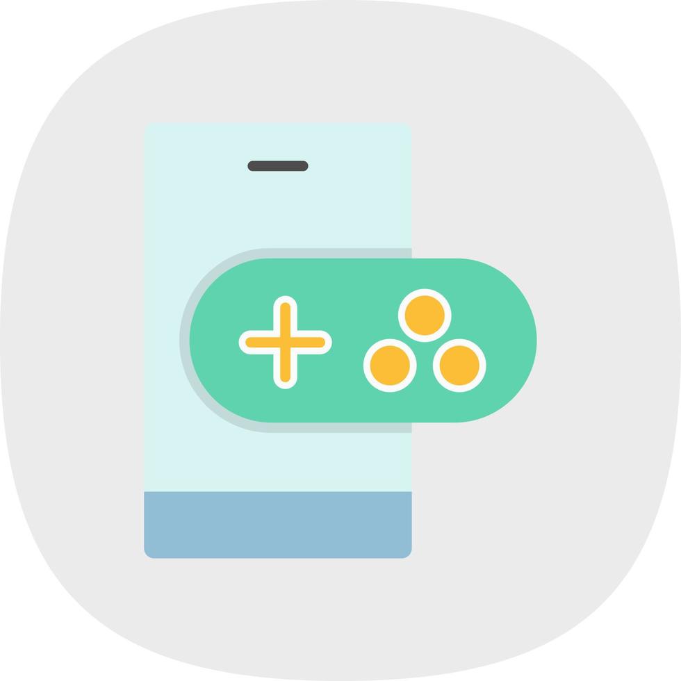 Mobile Gaming Line Vector Icon Design