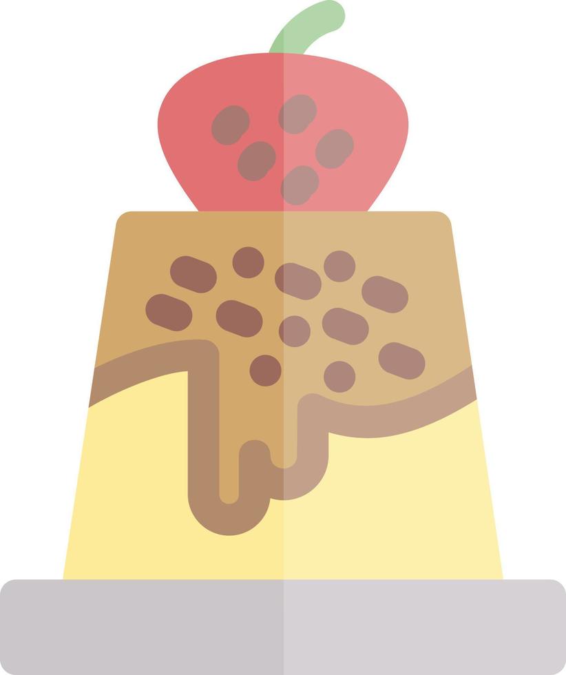 Pudding Vector Icon Design