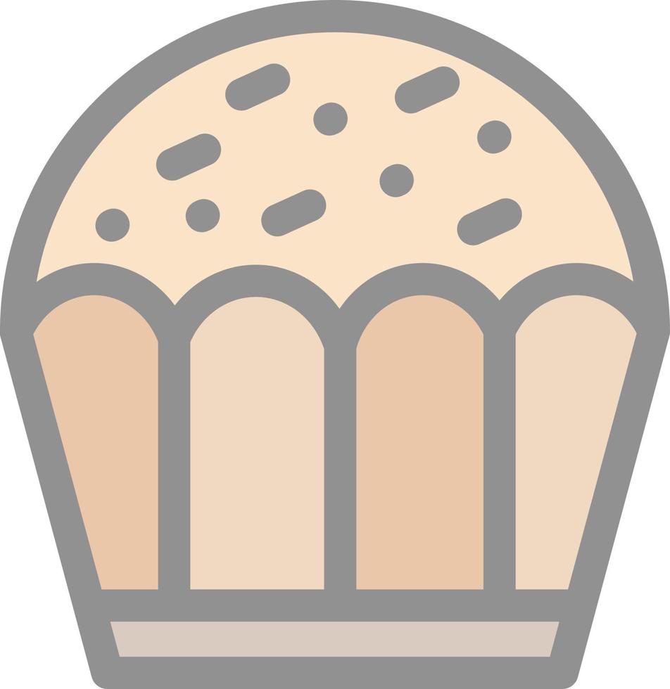 diseño de icono de vector de cupcake