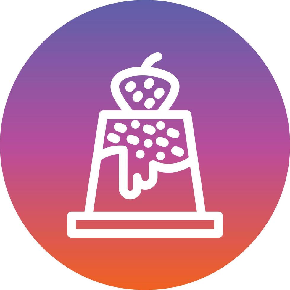 Pudding Vector Icon Design