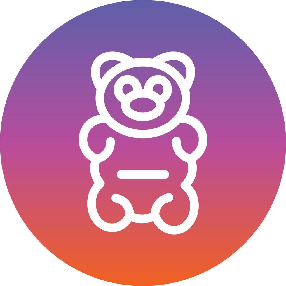 Gummy Bear Vector Icon Design