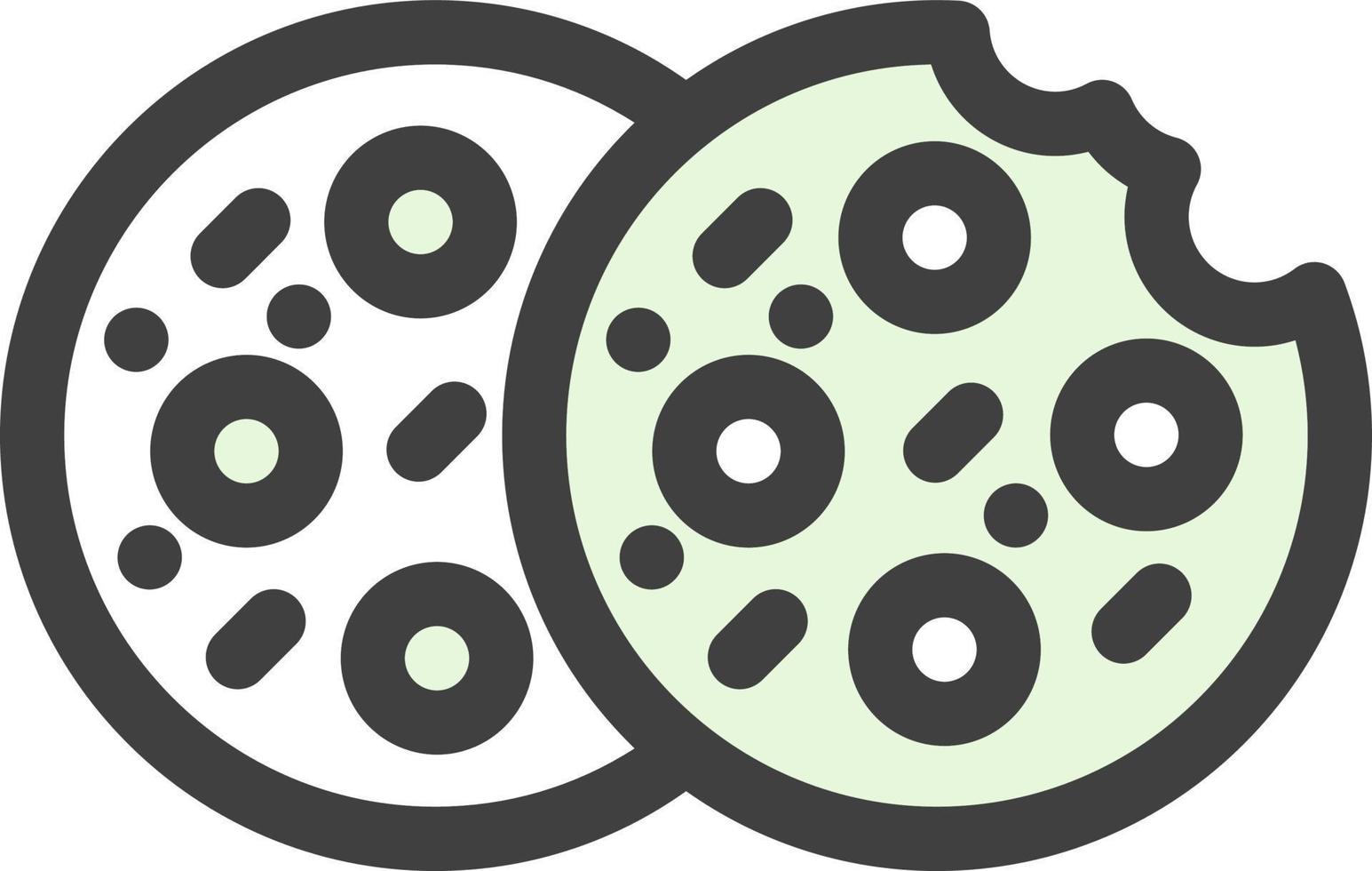 diseño de icono de vector de galletas