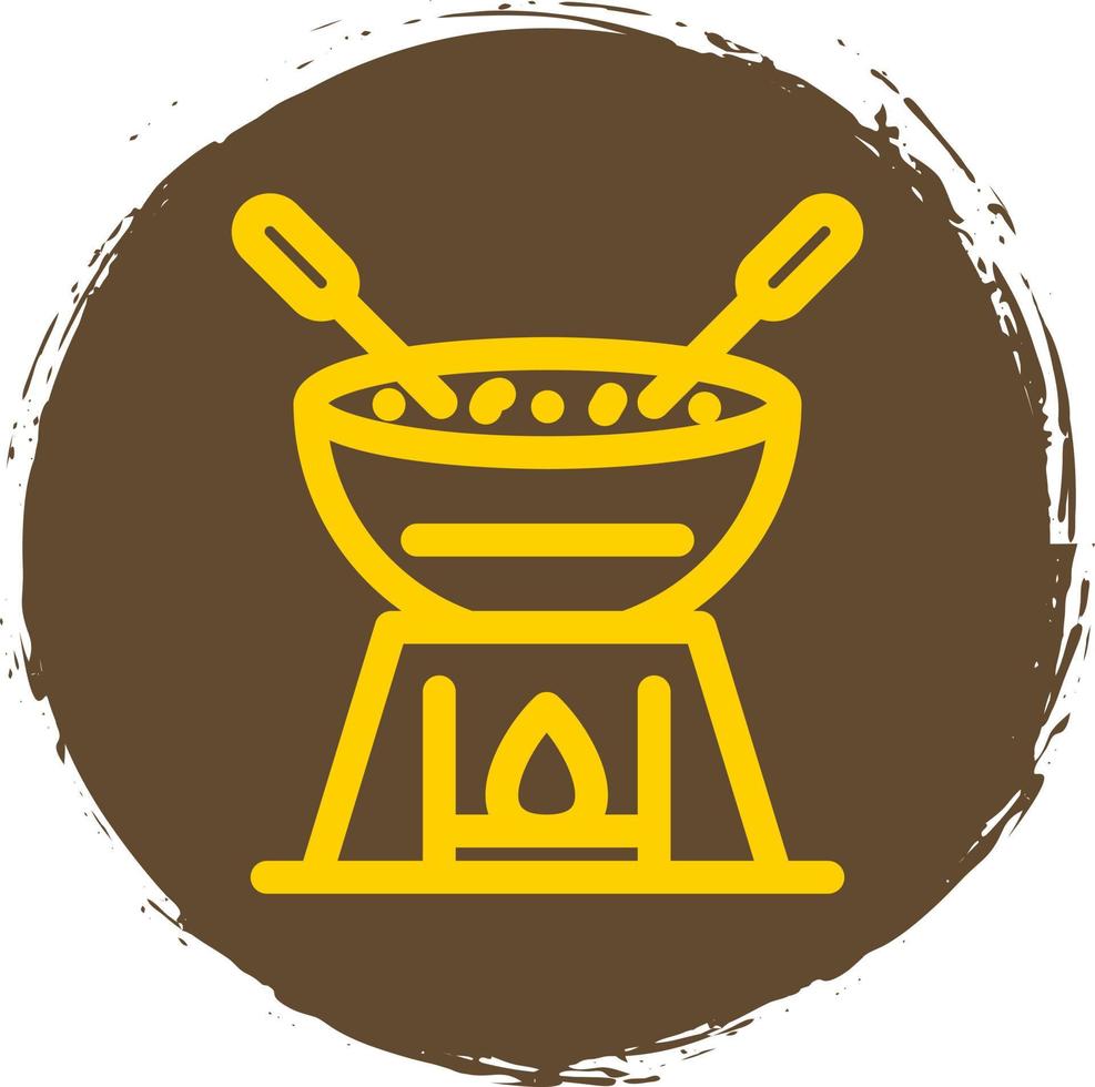 diseño de icono de vector de fondue