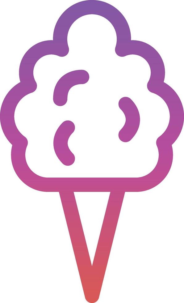 Cotton Candy Vector Icon Design