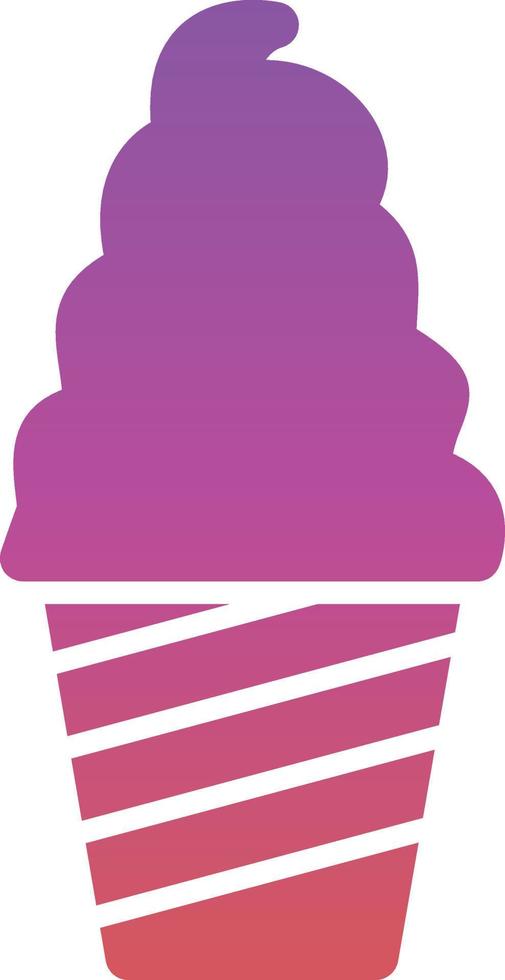 Ice Cream Cup Vector Icon Design