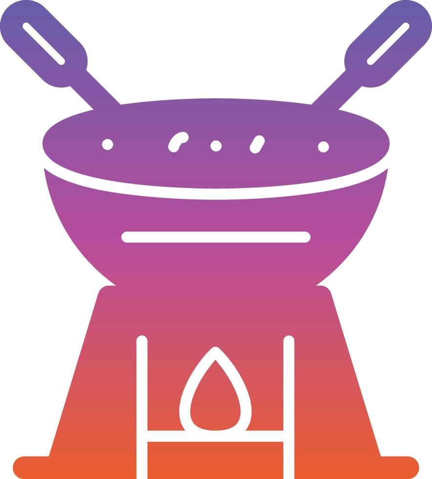 diseño de icono de vector de fondue