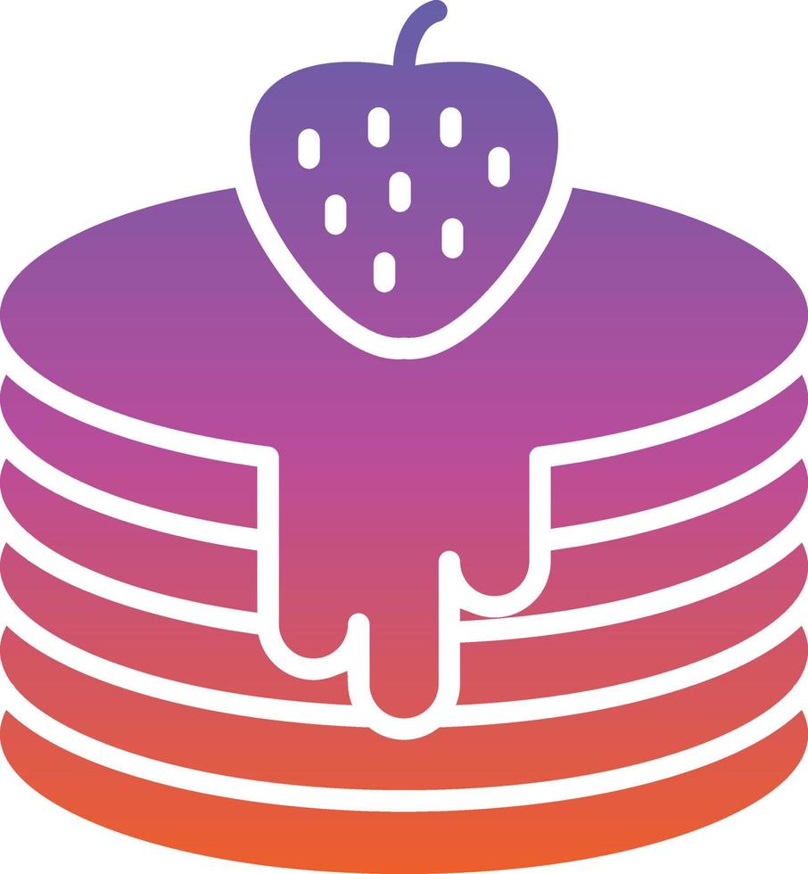 Pancakes Vector Icon Design