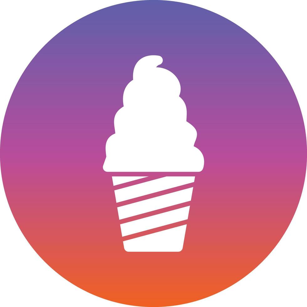Ice Cream Cup Vector Icon Design