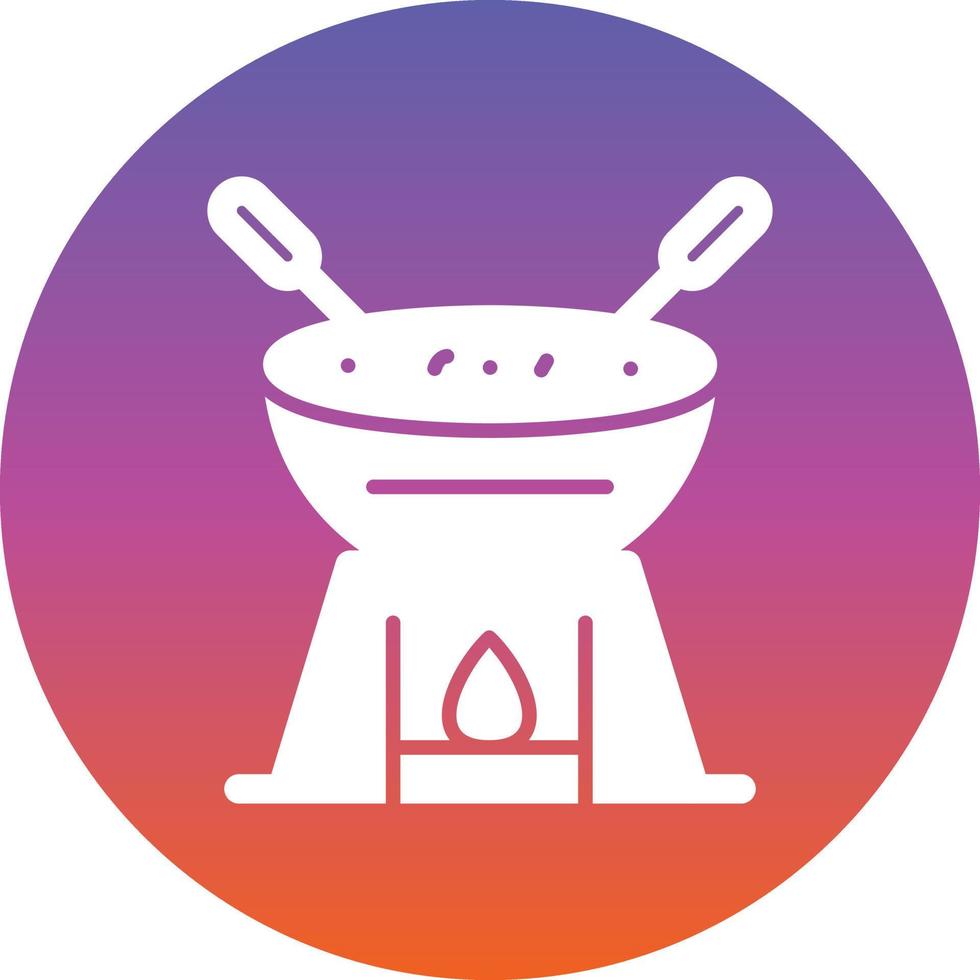 diseño de icono de vector de fondue