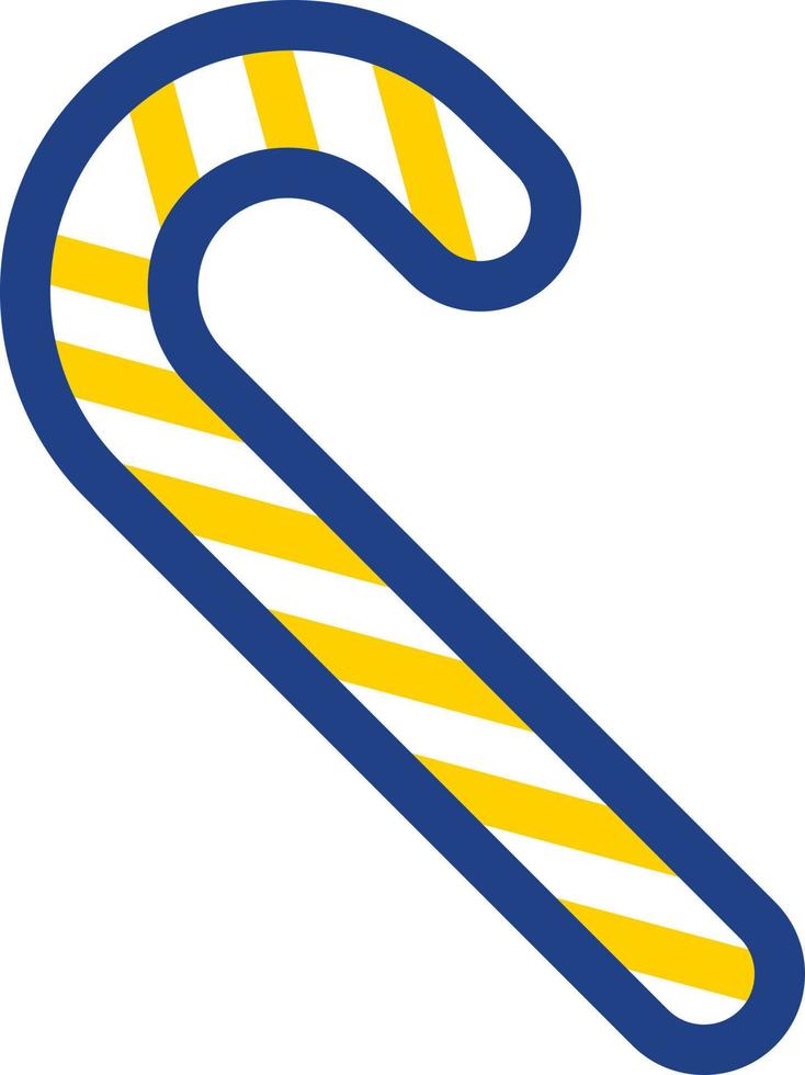 Candy Cane Vector Icon Design
