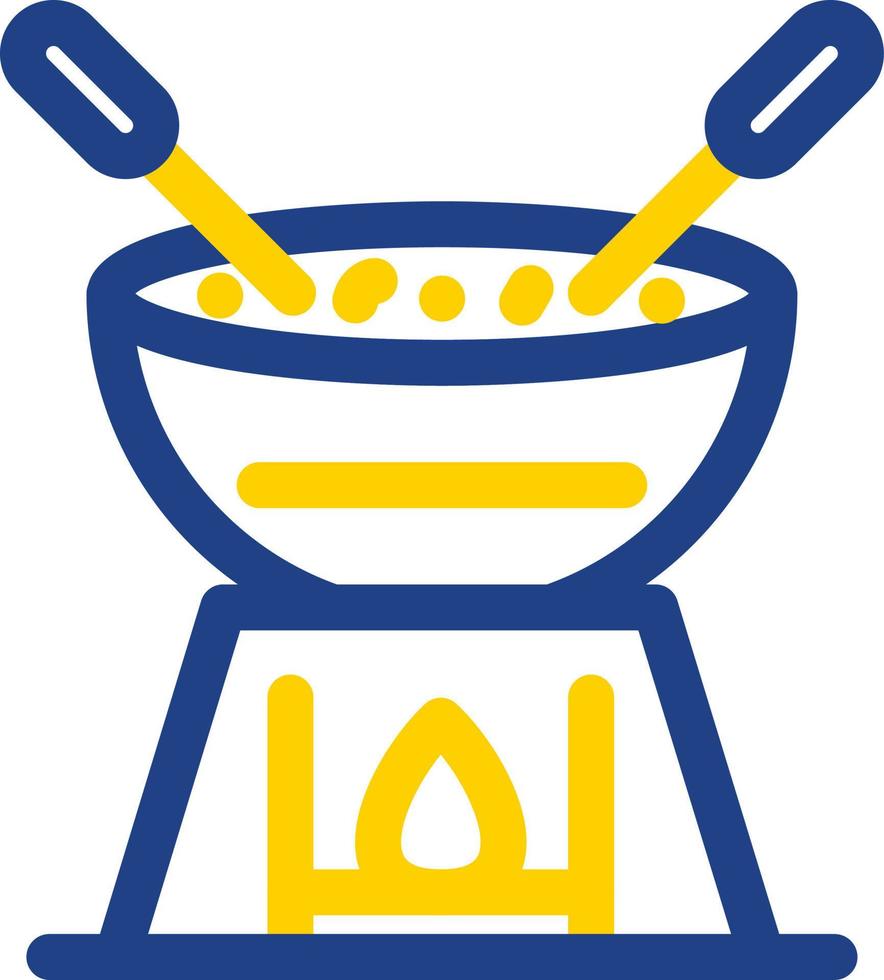 diseño de icono de vector de fondue