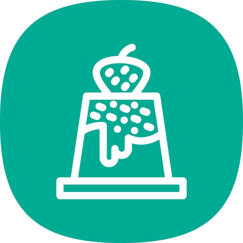 Pudding Vector Icon Design
