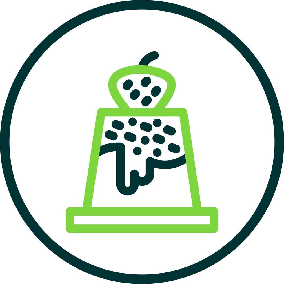 Pudding Vector Icon Design