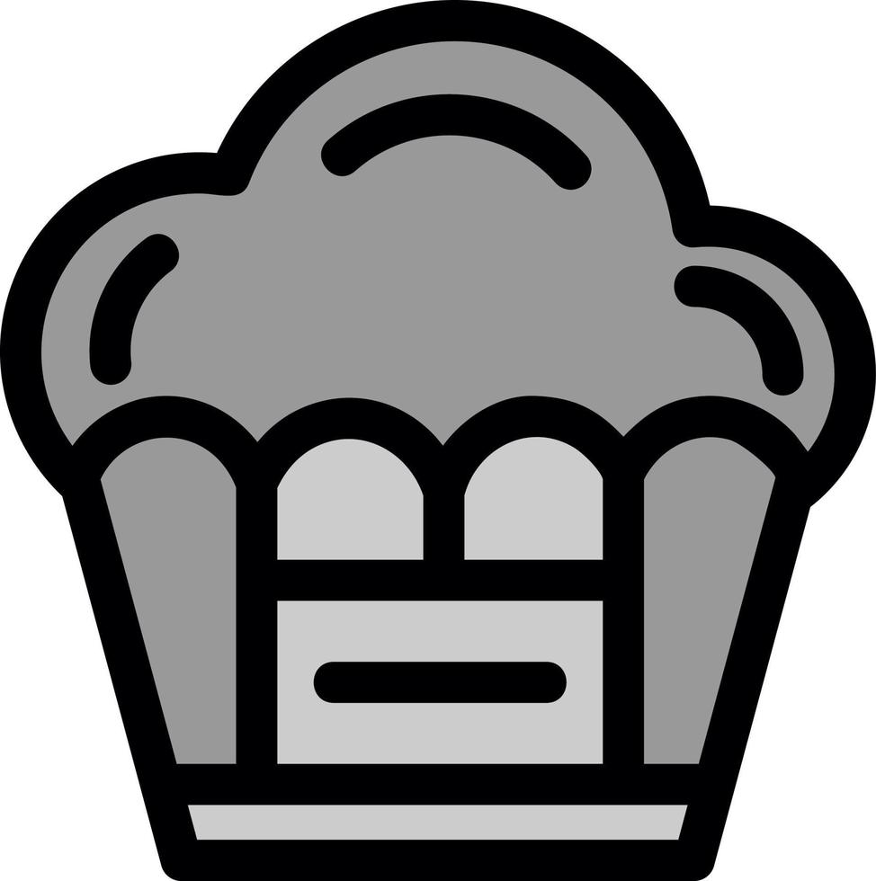 diseño de icono de vector de muffin