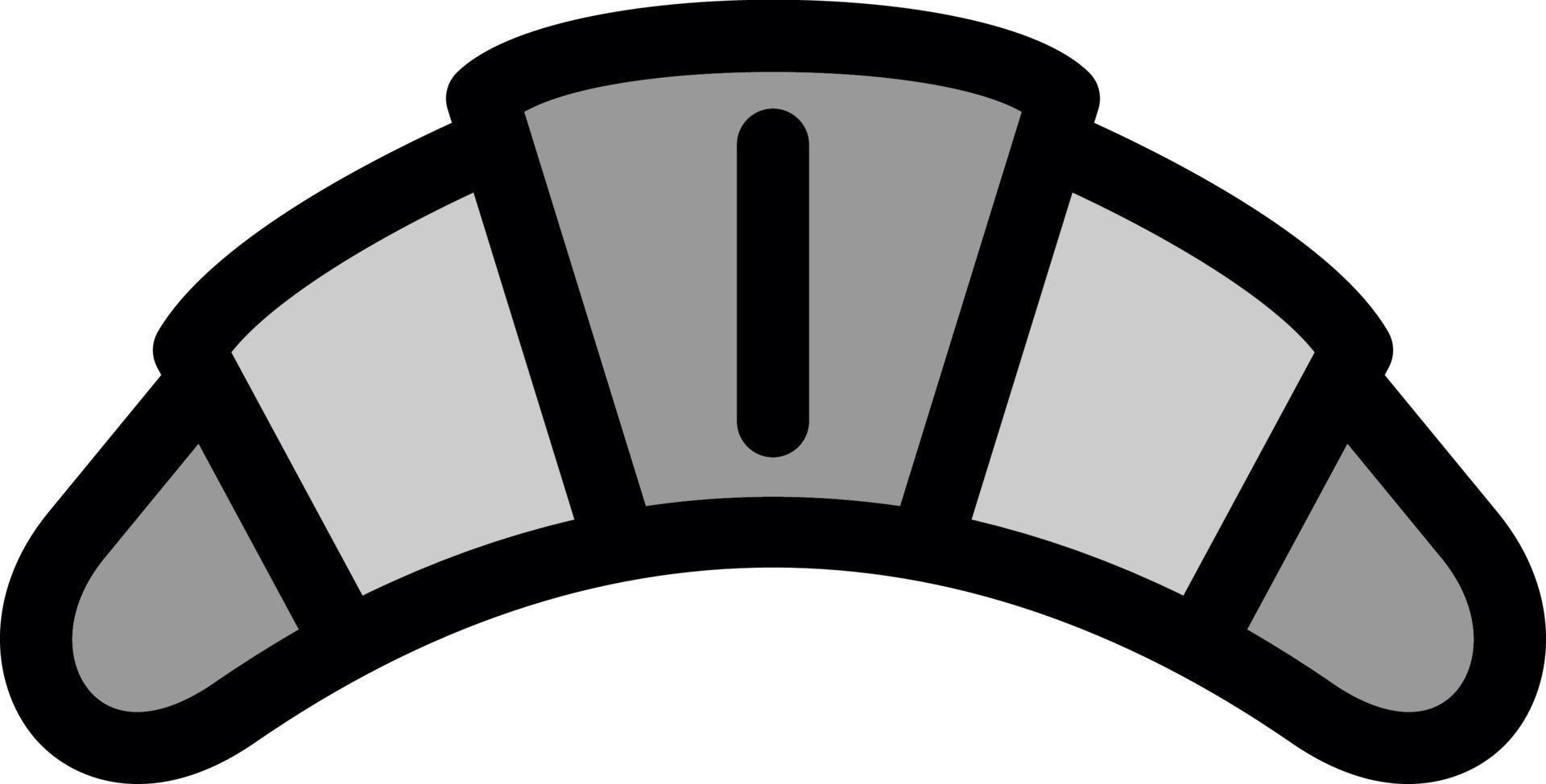 Croissant Vector Icon Design