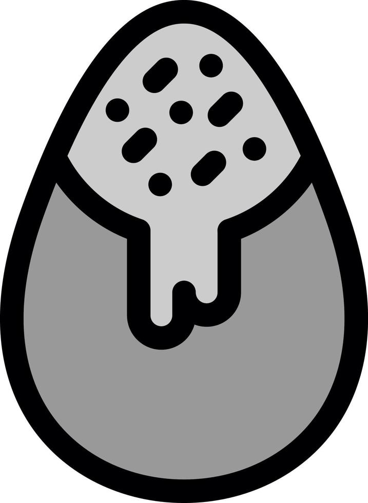 Chocolate Egg Vector Icon Design