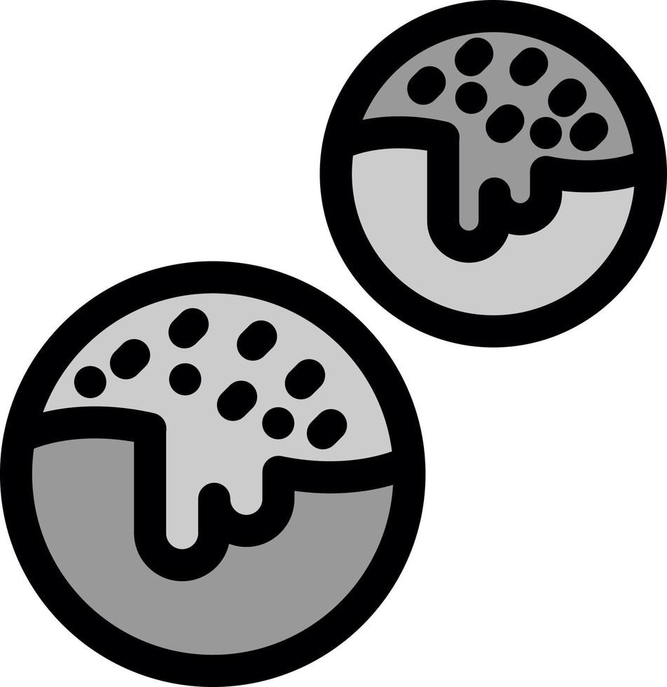 Choco Balls Vector Icon Design