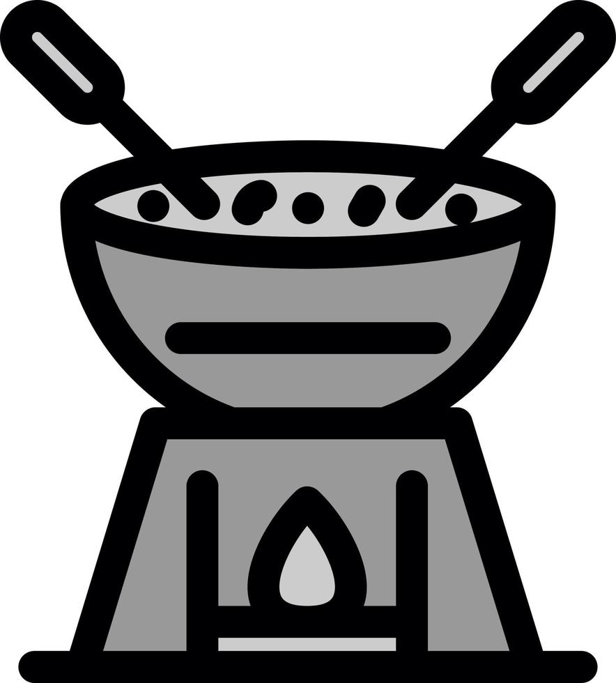 diseño de icono de vector de fondue