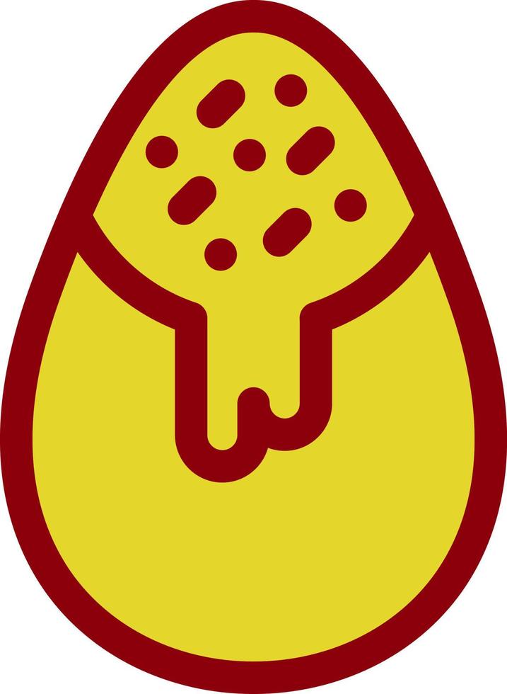 Chocolate Egg Vector Icon Design