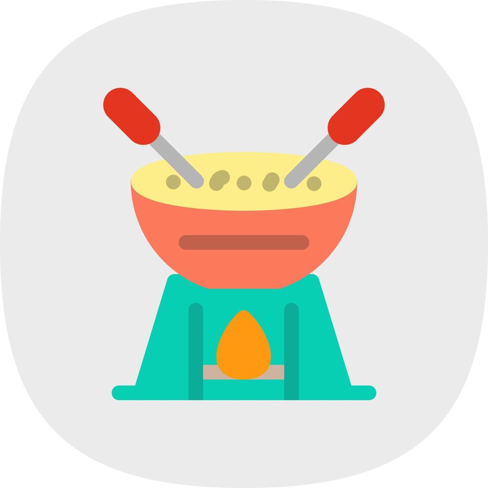 diseño de icono de vector de fondue