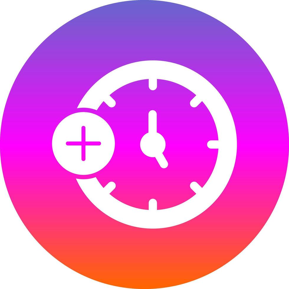 Medical Clock Vector Icon Design