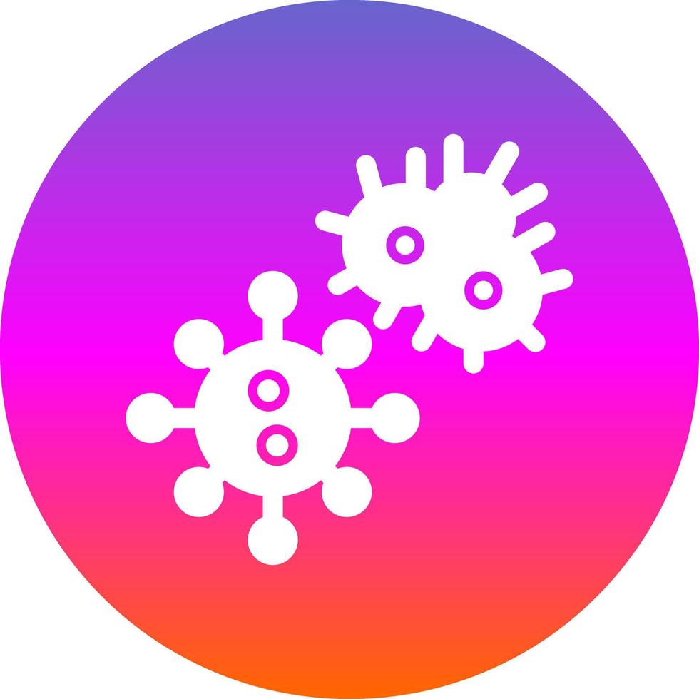 diseño de icono de vector de microorganismos