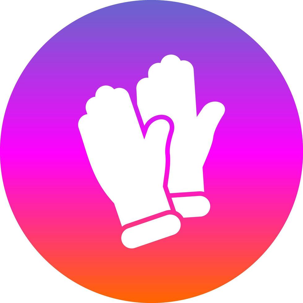 Medical Gloves Vector Icon Design