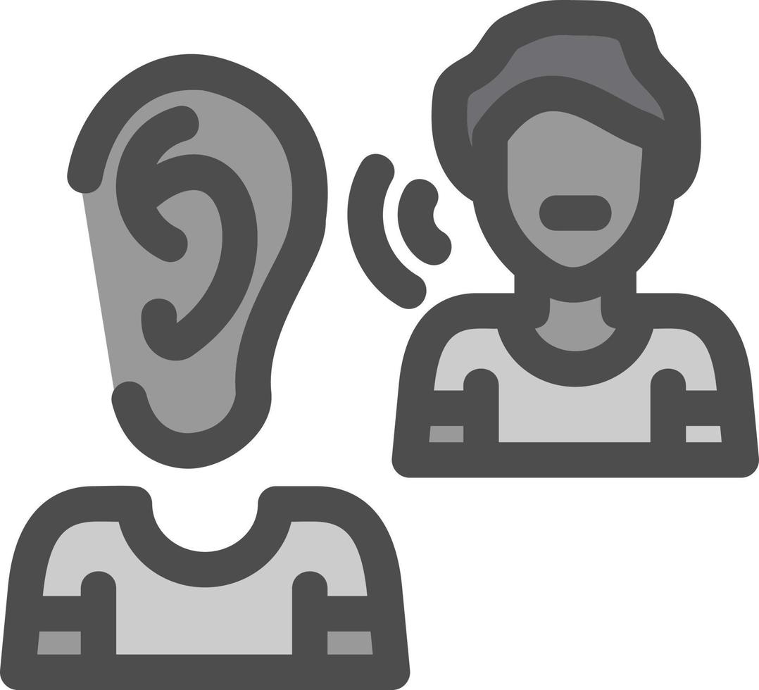 Listening Vector Icon Design