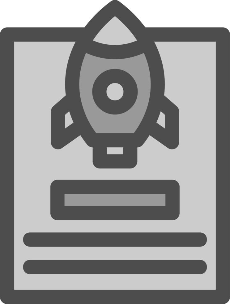 Project Launch Vector Icon Design