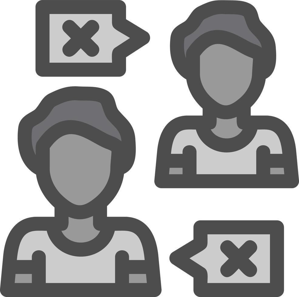 People Disagree Vector Icon Design