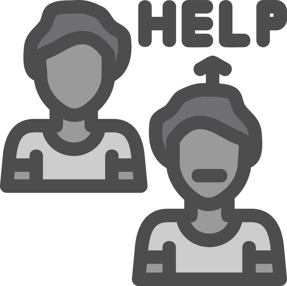 Ask For Help Vector Icon Design