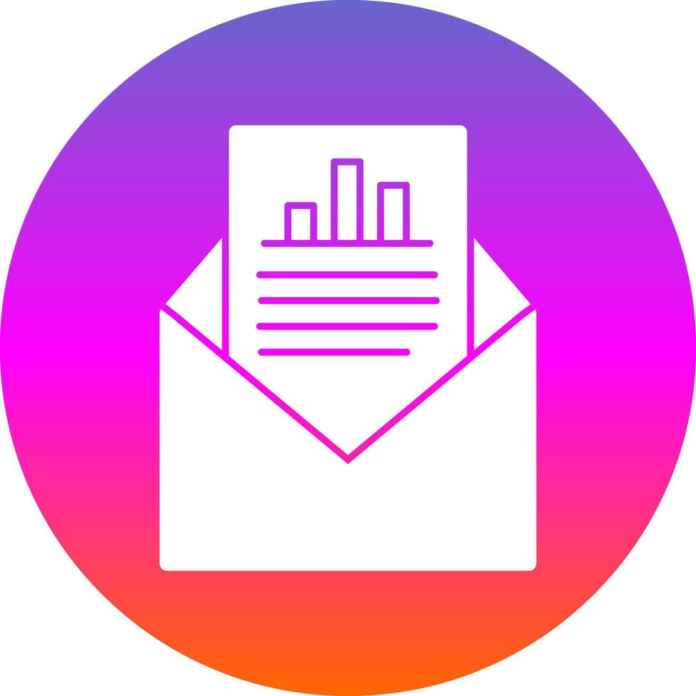 Email Statistics Vector Icon Design