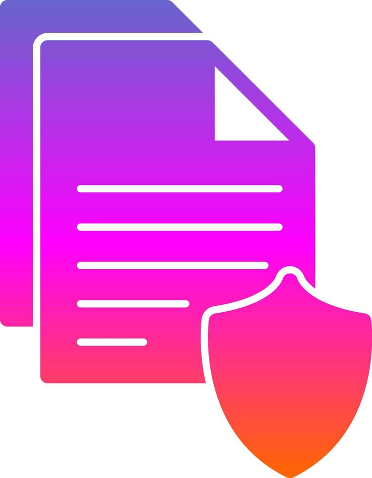 Document Security Vector Icon Design