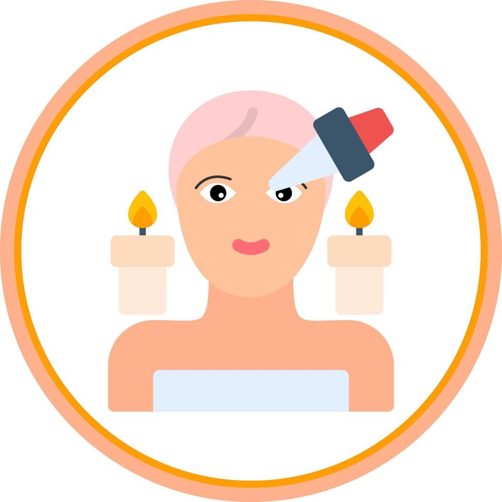 Spa Eye Treatment Vector Icon Design