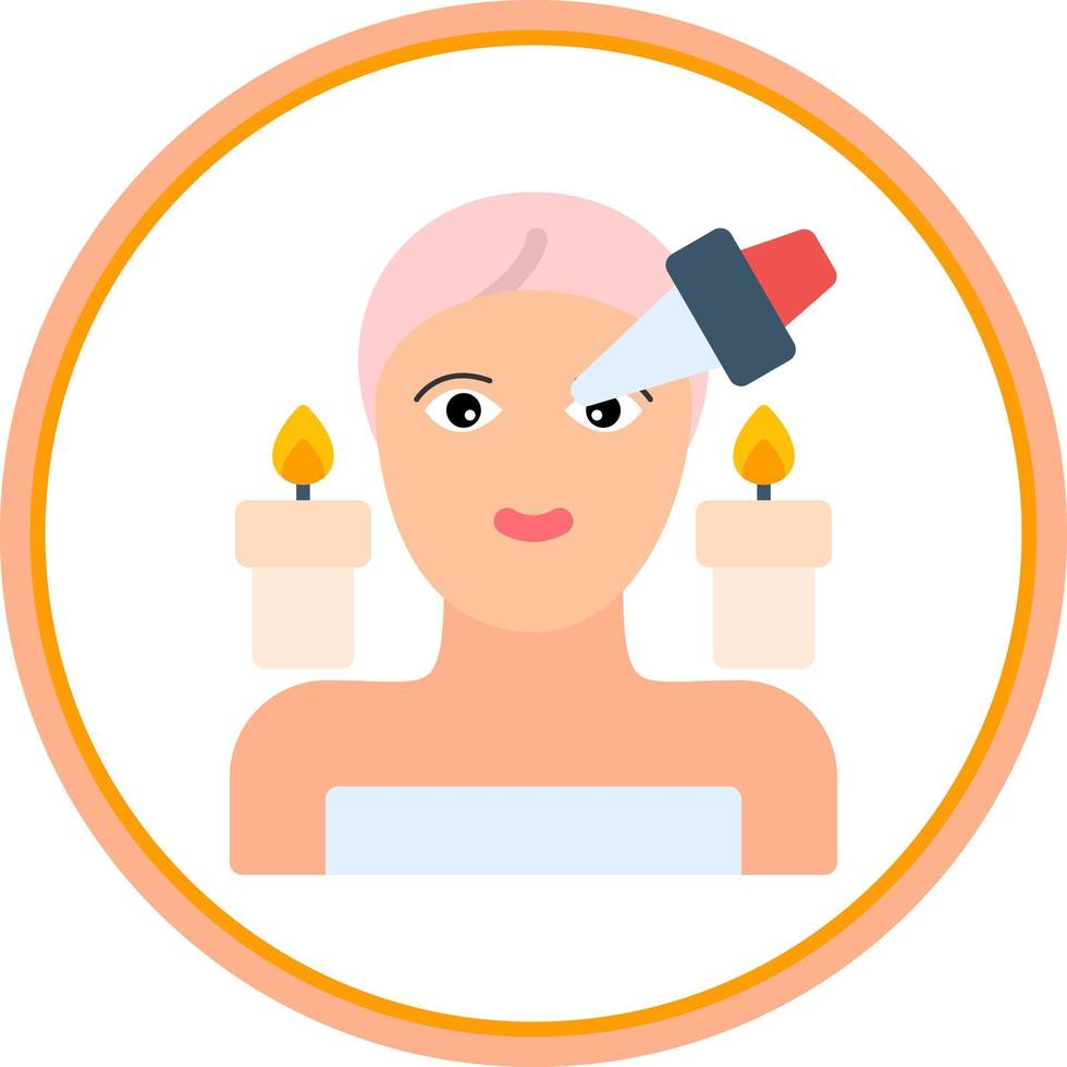 diseño de icono de vector de tratamiento de ojos de spa