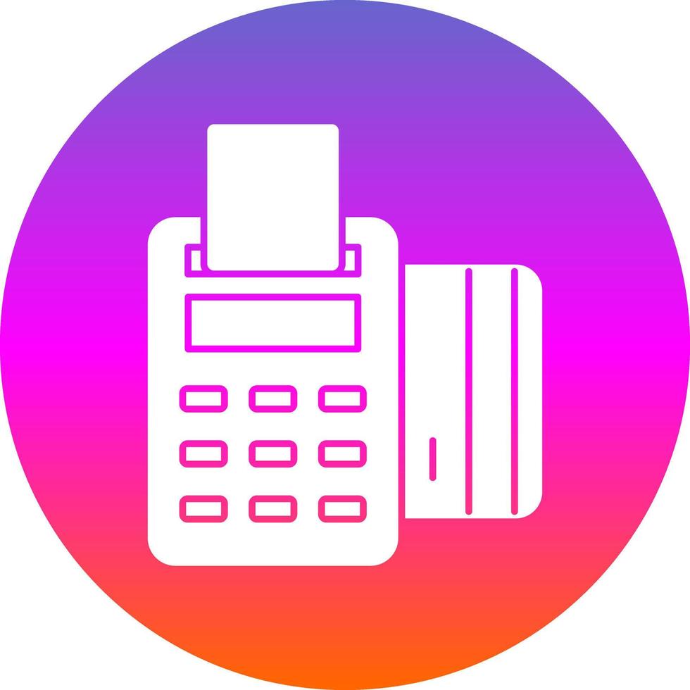 Pos Terminal Vector Icon Design