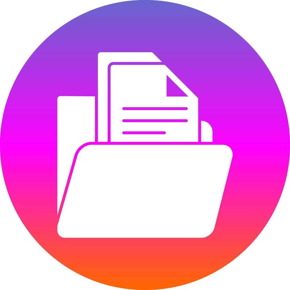 Folder with Files Vector Icon Design